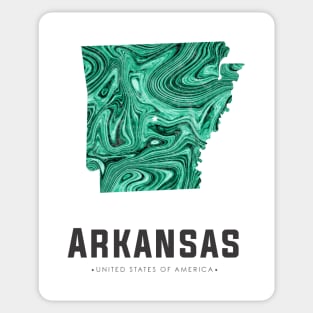 Arkansas state map abstract green Sticker